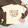 Personalized Cousin Crew Kids Shirt Retro Custom Name Cousins Matching T-shirt Child Summer Short Sleeve Tee Toddler Clothes Top 3