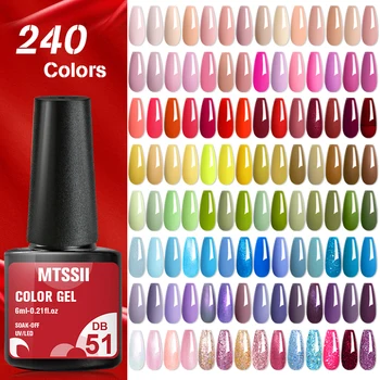 Mtssii 240 Colors Nail Gel Polish Nail Supplies 6ml Vernis Semi Permanent Nail Art Manicure Soak Off LED UV Gel Nail Varnishes 1