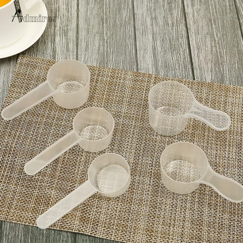 Description Picture 2 of item1Pcs 50/60ml Plastic Measuring Coffee Scoop with Scale Baking Utensils Milk Powder Laboratory Liquid Spoon Kitchen Accessories