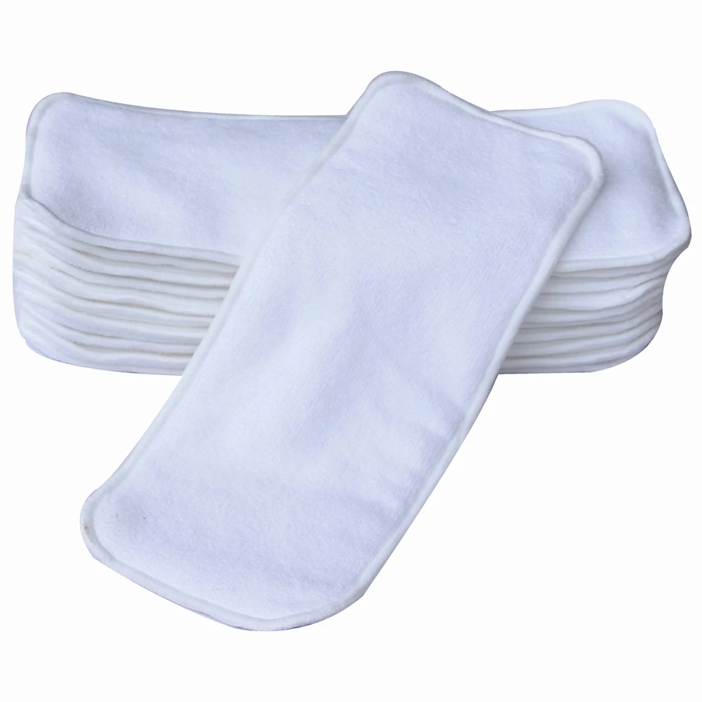 PatPat 10 Pcs Three-layer Microfiber Cloth Diaper Inserts Baby Products Fitted Diapers Baby Care Clothes