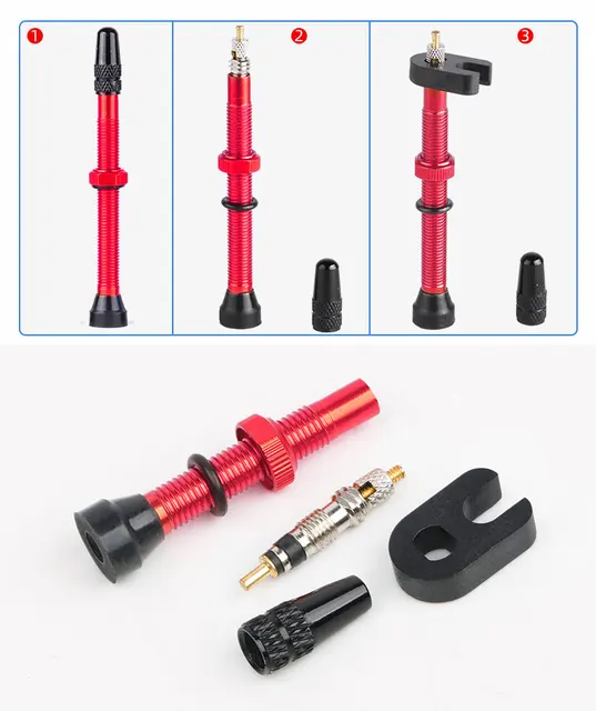 Valvole Senza Camera Aria Per Bici - Presta Universali - In Lega Alluminio - Per MTB E Strada - Foto 8