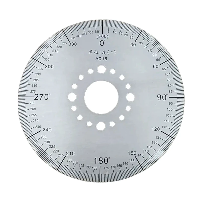 Angle Measuring Tool Digital Angle Protractor Angle Protractor Outer Diameter 100mm Dial Scale Identification Dial Degree Graduated Circle Disk Protractor For Machine Tool Measurement Tools