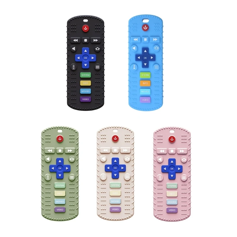 

Upgraded Baby Teether Remote Control Silicone Toddlers Teething for Babies 6-12 Months Lightweight