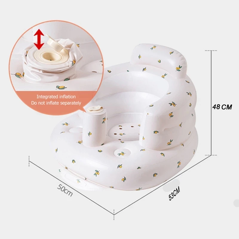 Inflatable Kids Sofa Inflatable Children's Sofa Portable Baby Chair Multifunctional Baby Bath Seat Lounger for Kids Beach Armchair Child Stool
