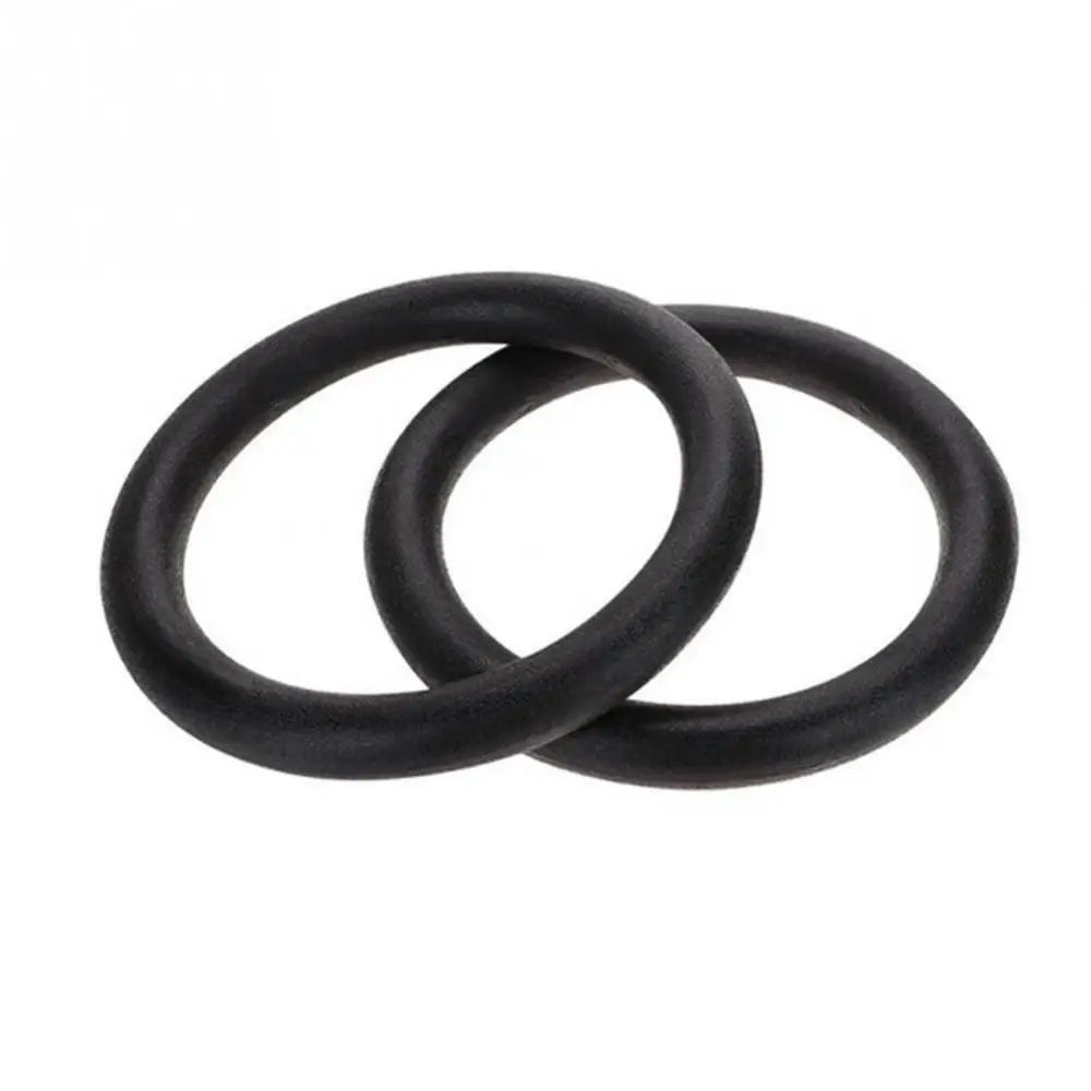2Pcs Wood Gymnastics Rings with Adjustable Straps GYM Ring Gym Pull Up Exercise Fitness Gymnastic Rings Strength Training Tool