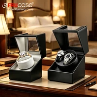 [Nouvellement Upgraded] FRUCASE PU Remontoir pour montres automatiques boîte de montre remontoir pour montre automatique enrouleur boite montre automatique remontoire a montre automatique Watch Winder 1