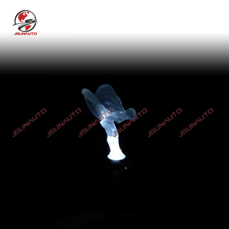

Free Shipping For RR Emblems Goddess Emblems For Rolls-Royce Ghost Phantom Cullinan PVC Logo With LED Lights Exterior Trims
