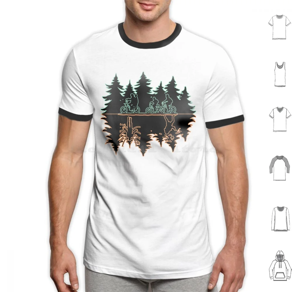 thumbnail image 1 of ( The Upside Down ) 2 T Shirt 6xl Cotton Cool Tee Things Stranger Will Byers Mike Eleven Lucas Dustin 80s Hawkins Netflix 1980s, 1 of 5