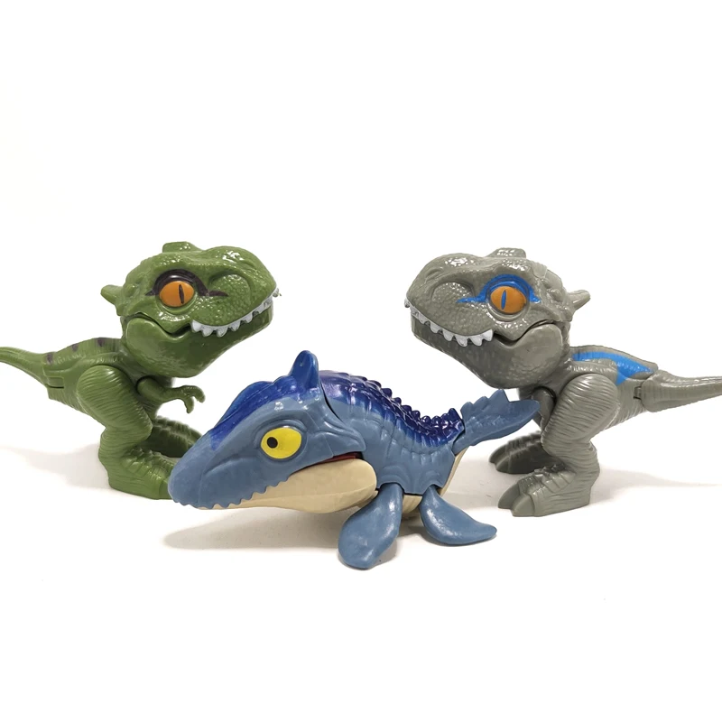 Mini figurines de dinosaures tyrannosaure Rex, Raptor bleu, modèle