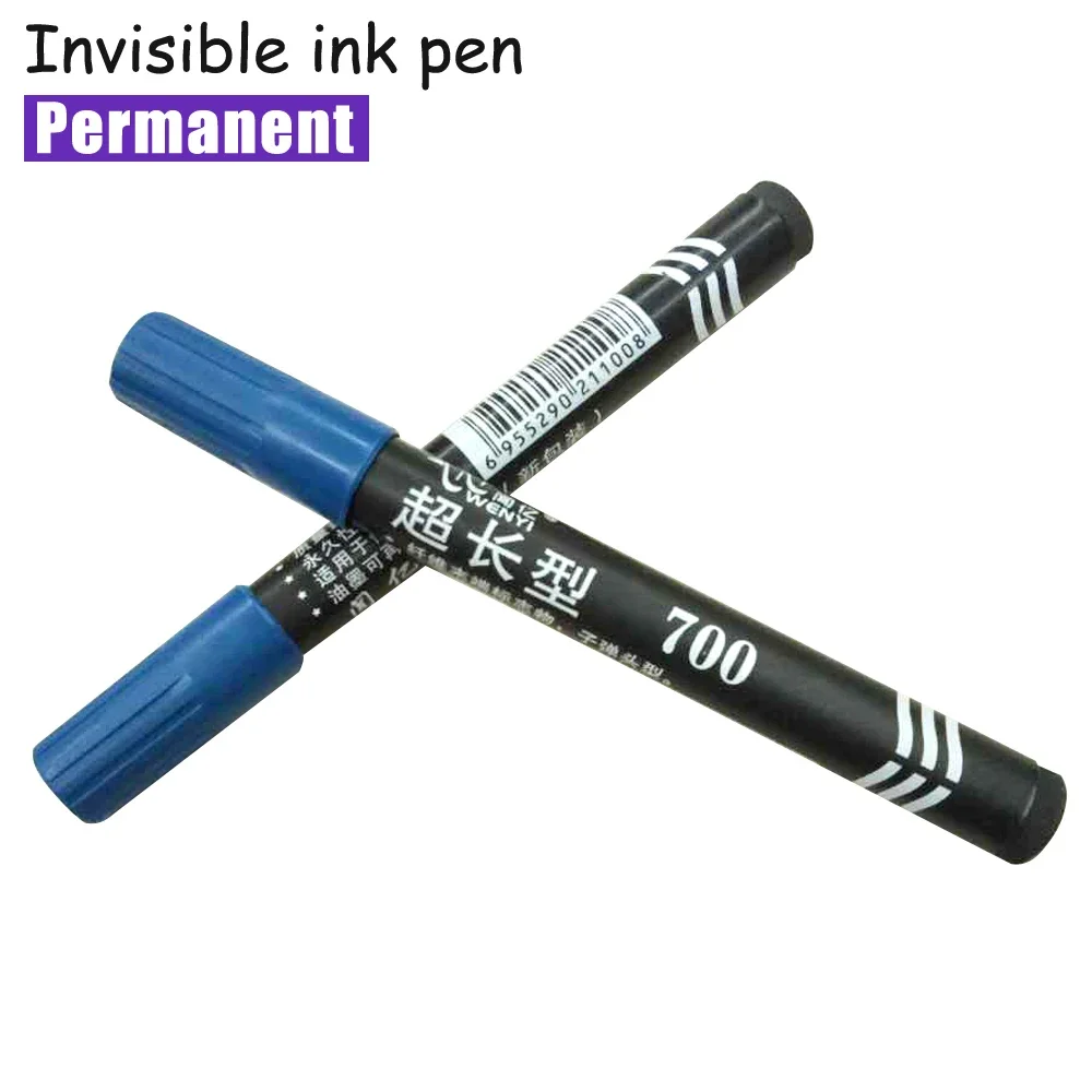Invisible Ink Pen 1 Piece Invisible Pen Ink Marker Thick Round Tip UV Pen Ultraviolet Colorless Pens School Stationery Office Tinta Invisible