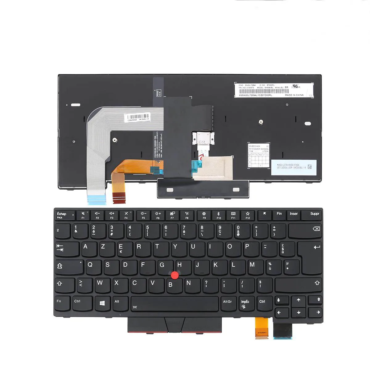 Nuova Tastiera Fr Francese Blacklight Per Notebook Lenovo Thinkpad T470 T480 A475 A485
