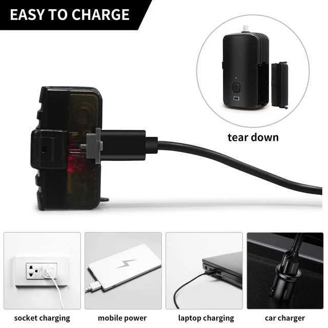 USB Rechargeable Camping Shower with Battery Display