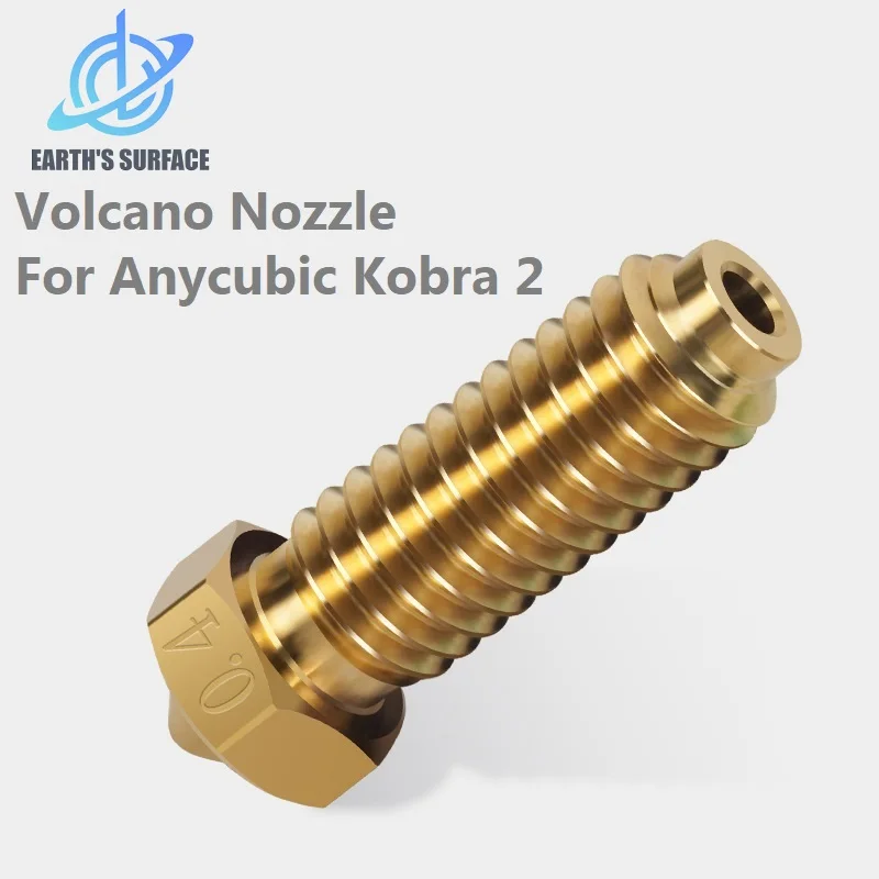 DB-3D Printer Parts Volcano Brass Nozzles For Anycubic Kobra 2 High Flow High precision Nozzle 1.75mm Filament 3D Printer J-Head