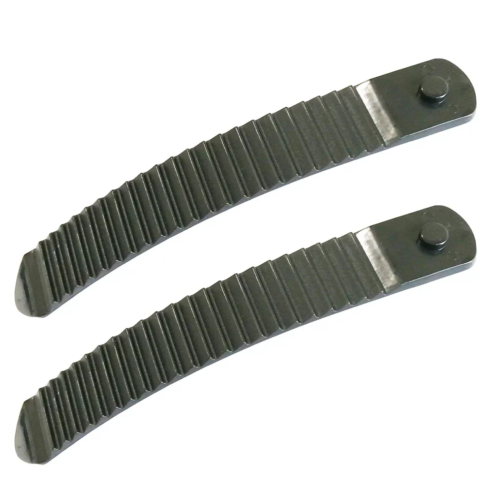 1 Pair 161mm & 182mm TPEE Snowboard Binding Strap Toe / Ratchet Tongue Ladder Straps Black 3