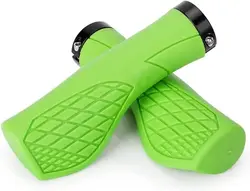 Premium Alloy & Rubber Non - Slip Bike Grips - Enhanced Comfort for Ultimate Ride (4hao green)