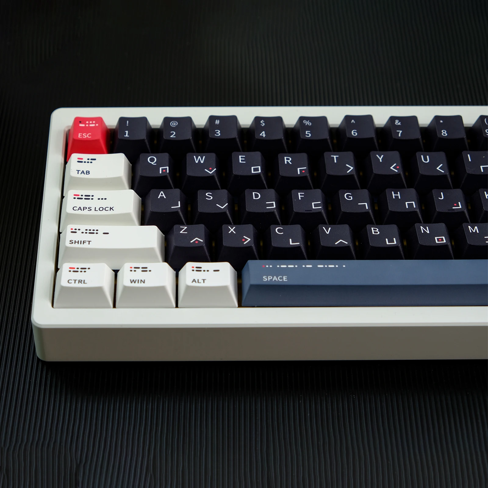 Personalizado Teclado Mecânico Key Cap Gmk Código Morse Keycaps Cereja Perfil Pbt Dye-sub 129 Chaves - Imagem 3