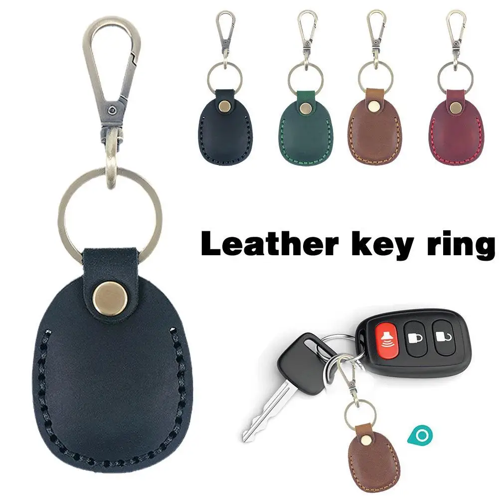 

For Apple AirTag Protective Case Retro Leather Keychain For Airtag Anti-lost Tracker Locator Device Key Accessories