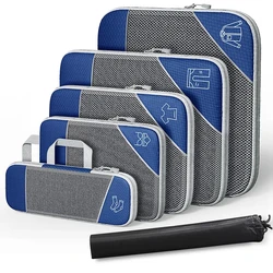 6-Piece Lightweight Travel Packing Cube Set (Blue-6pcs)