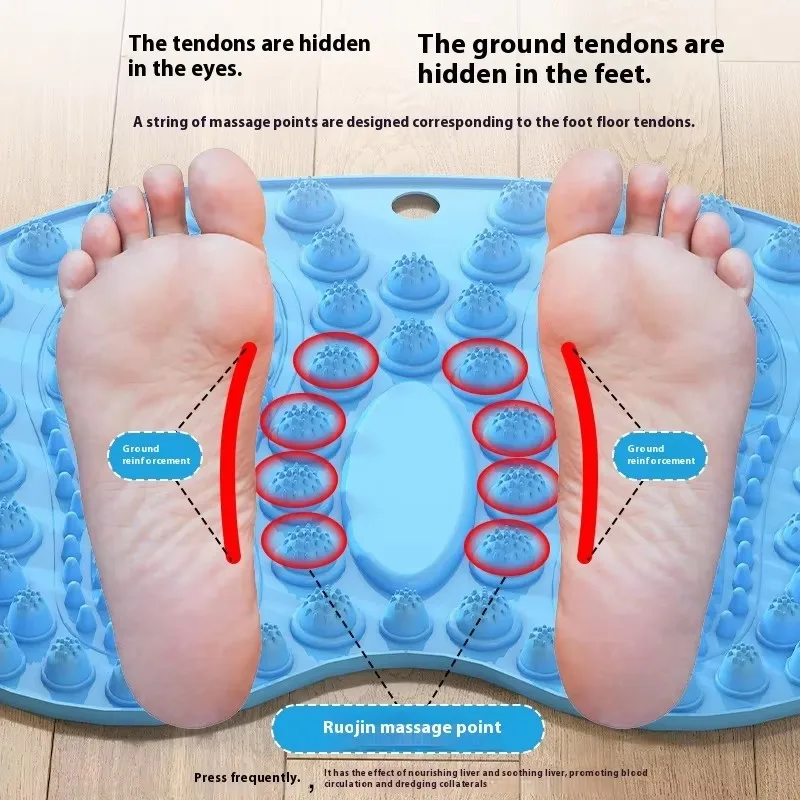 Description Picture 5 of itemNew Foot Massage Acupressure Mat Home Fitness Equipment Pilates Yoga Accessories Foot Training Muscle Relaxation Acupuncture Mat
