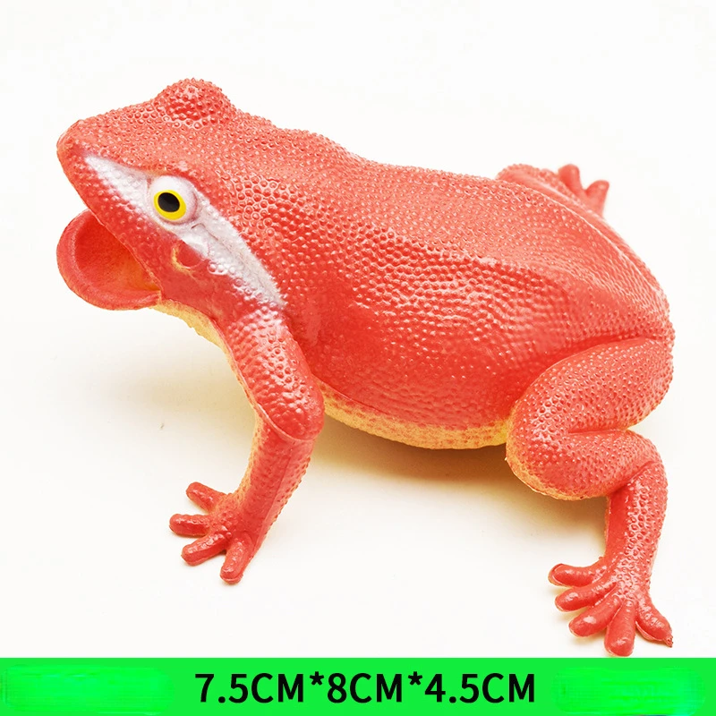 1pcs Fashion Funny Toy Simulation Frog Model Animal Toys Novelty Toad Tricky Scary Squeeze Sound Frog Toys for Kids Gift