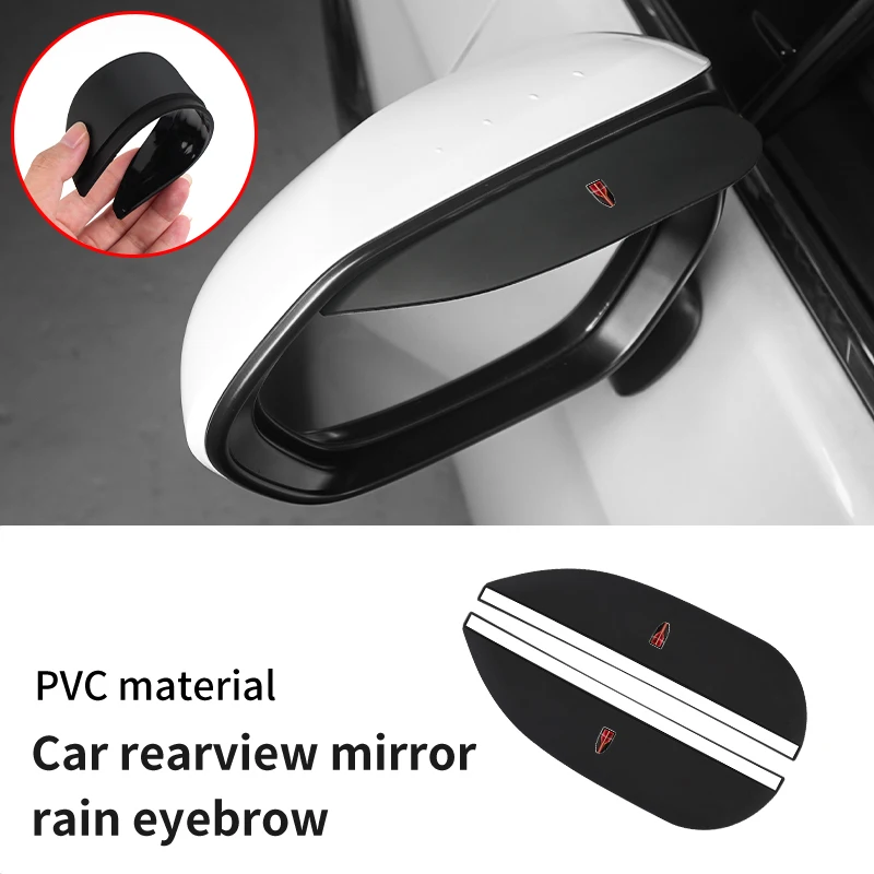 2Pcs Car Mirror Rain Protector Pvc Specchietto Retrovisore Copertura Antipioggia Per Hongqi H5 H6 H7 H9 E-Qm5 Hs3 Hs5 Hs6 Hs7 E-Hs3 E-Hs9 Ls5