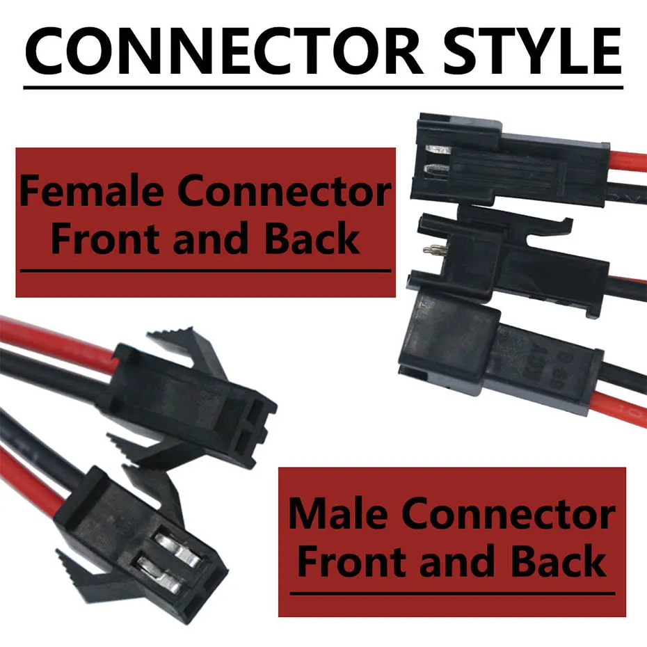 10 Pairs 2 Pin Steckdose Männlich Zu Weiblich Draht Stecker LED Streifen Lampe Fahrer Anschlüsse Kabel Schnell Adapter SM Terminal Linie – Detail 4