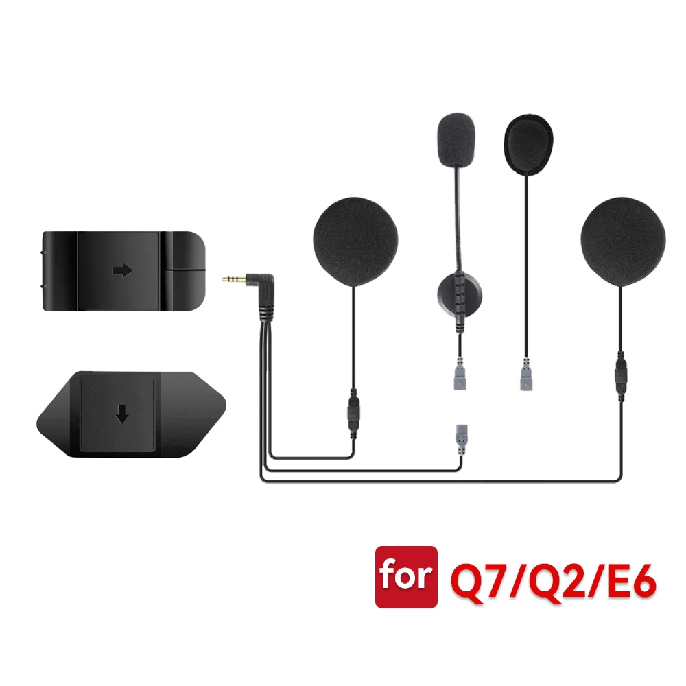 Motorcycle Helmet Earphones with Mounting Clips