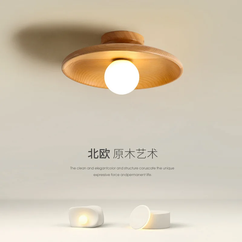 

Nordic Light Hallway Light Entrance Hall Lamp Minimalist Modern Log Ceiling Light Porch Light Cloakroom Japanese Style Fixture