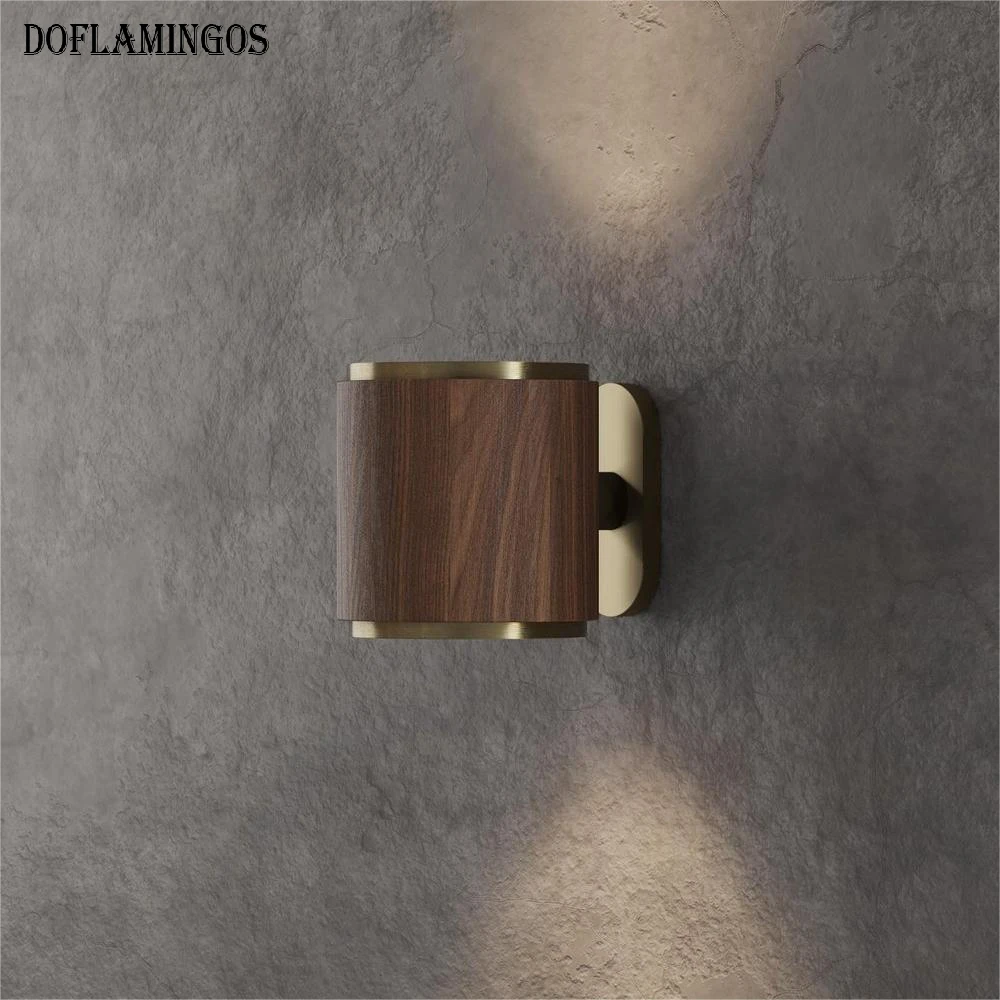 

Wooden Decoration G9 LED Wood Wall Lamps Copper Wall Lights Bathroom Mirror Indoor Stairs Corridr Lamp Niches For Living Room