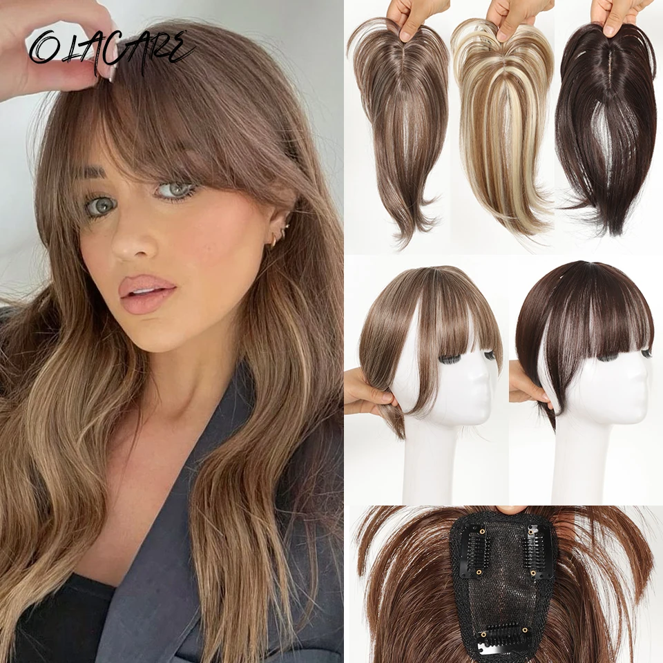 Synthetic Hair Clip In Bangs Extension for Women