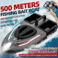 RC Bait Boat 500M Auto Driving Return V900 GPS 40 Points Sonar 1.5KG V700 With Steering Light For Fishing Wireless Fish Finder 2