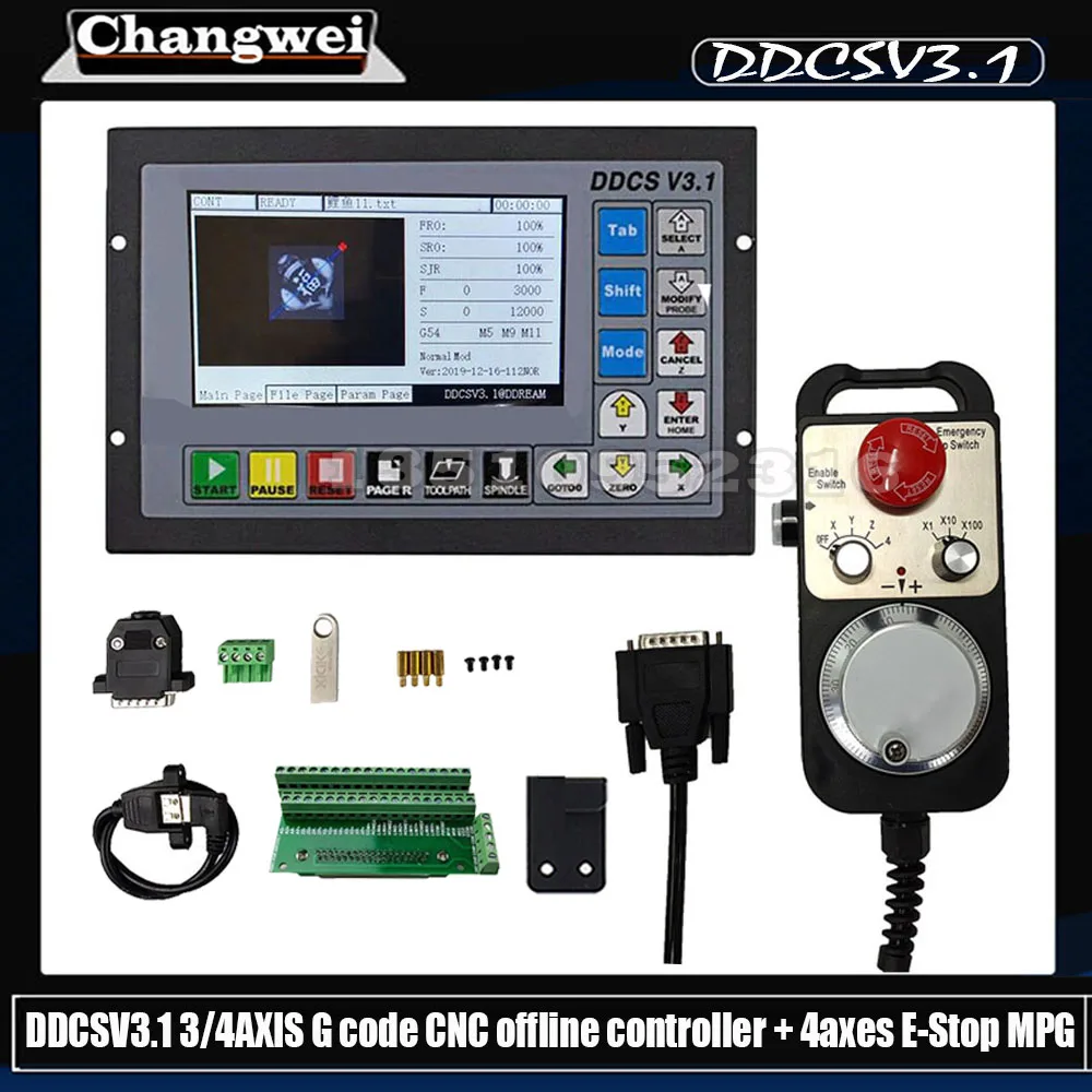 CNC DDCSV 3,1 3/4 Achse G Code Offline Controller Für Gravur Fräsen ...