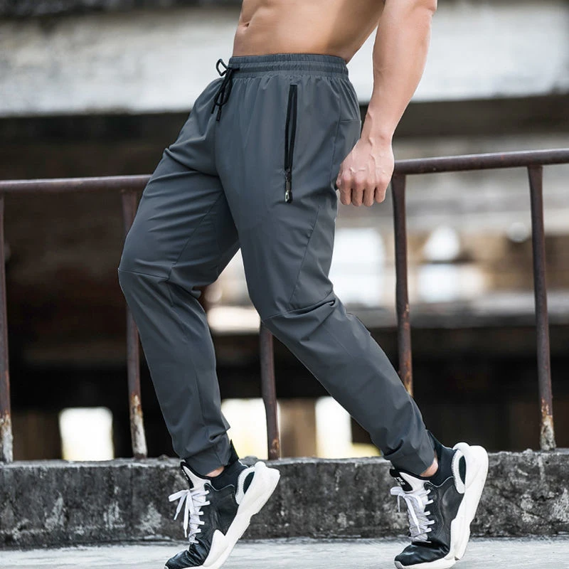 Pantalones finos de verano para hombre, pantalón de entrenamiento