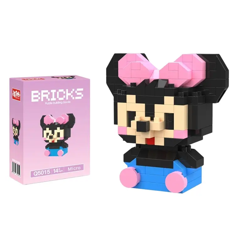 Disney 214 style Winnie LinaBell StellaLou Building Blocks Princess Cartoon Figrues Bricks Children's Assembly Toys Model Gift - Image 47