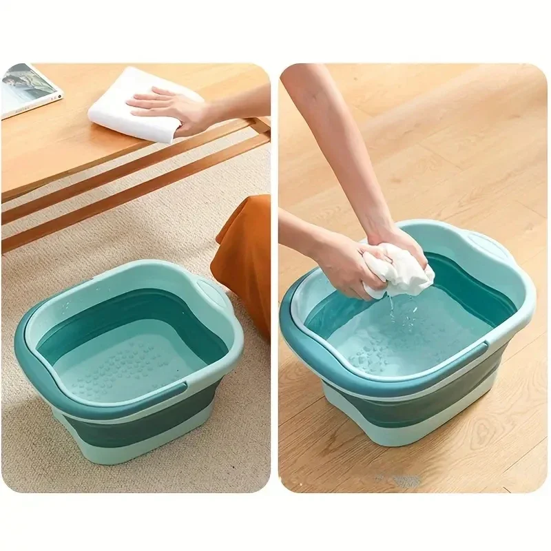 Foldable Home Foot Bath Bucket Massage Foot Wash Leisure Health Bucket Children Bath Basin Portable Soak Tub