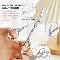 Eyebrow Comb Trimmer Eyebrow Scissors w/Comb, Eyebrow trimmer for men/women,Eyebrow razors Trimmer Scraper Trimming knife 1