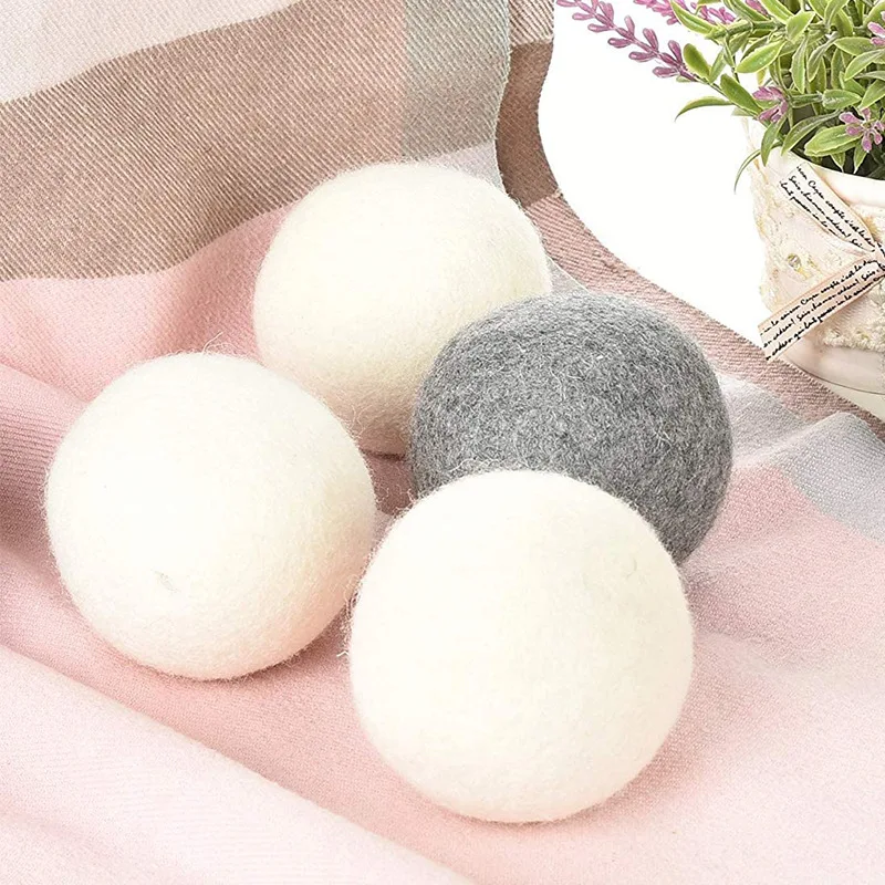 6pcs Drying Machine Wool Drying Felt Ball Removing Static Electricity From Fabric Dryer Laundry Balls Practical Wool Ball