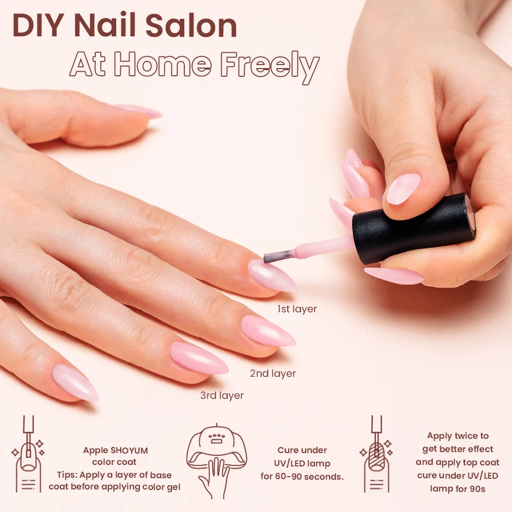 Phoenixy 20/10 Colors Gel Nail Polish Set Semi Permanent UV Gel Varnishes Kit Soak Off Nail Gels Without Lamp 8ML Gel Polish Kit 6