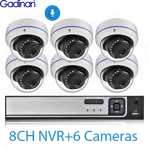 8CH NVR and 6 Camera