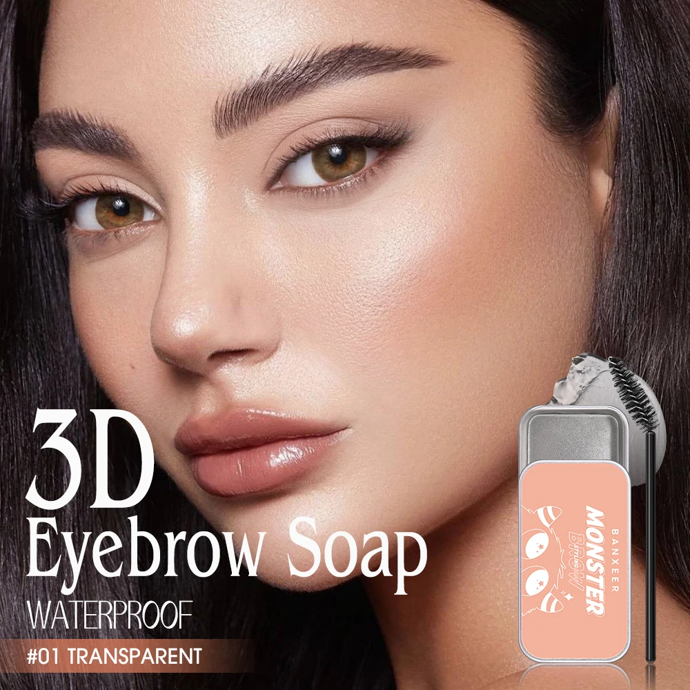 BANXEER Eyebrow Pomade Brow Gel Waterproof Long Lasting Smudge Proof Quick Drying Sculpt Soap Eyebrow Styling Gel Brows Wax eyebrow pomade