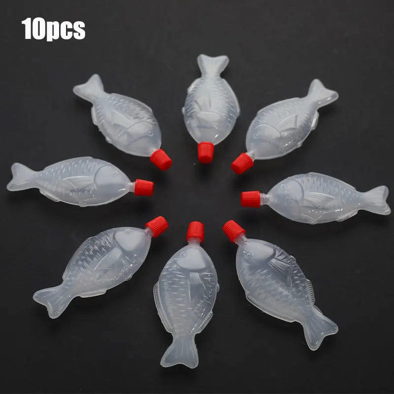 C 10Pcs 물고기 모양의 8.5ml 간장 일회용 소스 병 스시 조미료 병 식초 병 향신료 병 포장 병