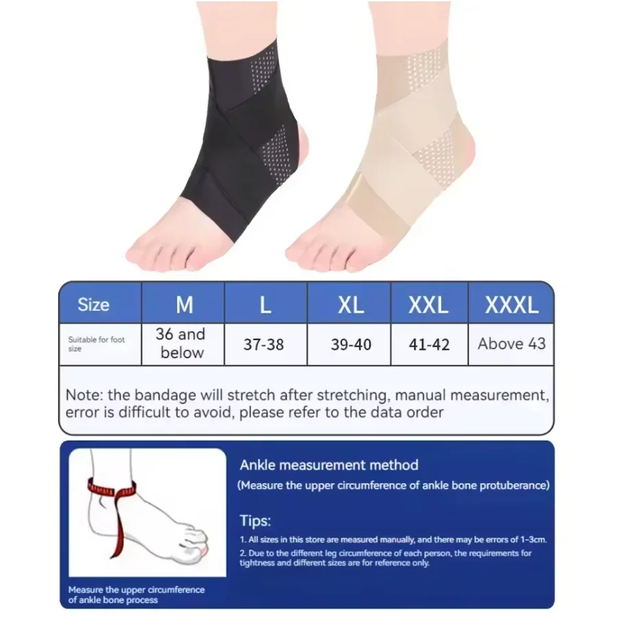 1Pcs Ankle Guard Anti-Sprain Ankle Support Adjustable Compression Ankle Support For Men And Women Achilles Tendon Support