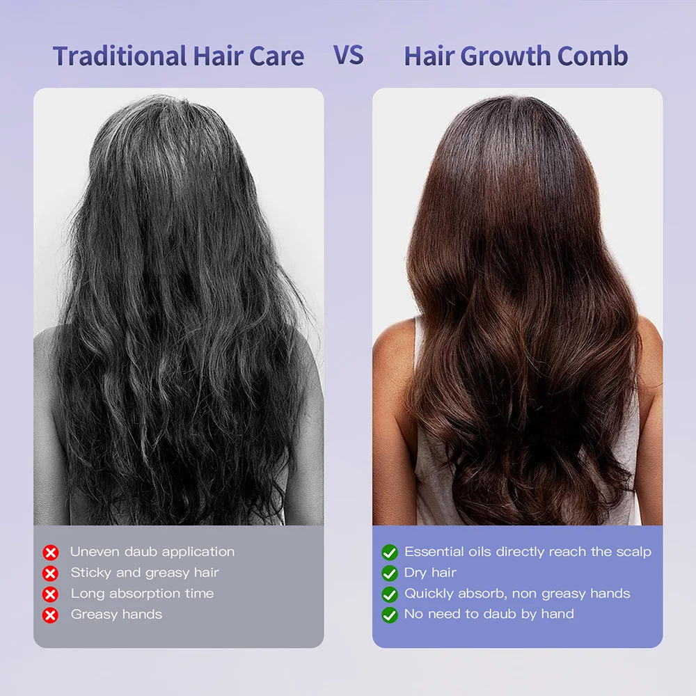 Hair Care Spray Massage Comb Vibration Scalp Massage Hairbrush Head Massager Hair Sprayer Atomizing Brush Hair Oil Applicator