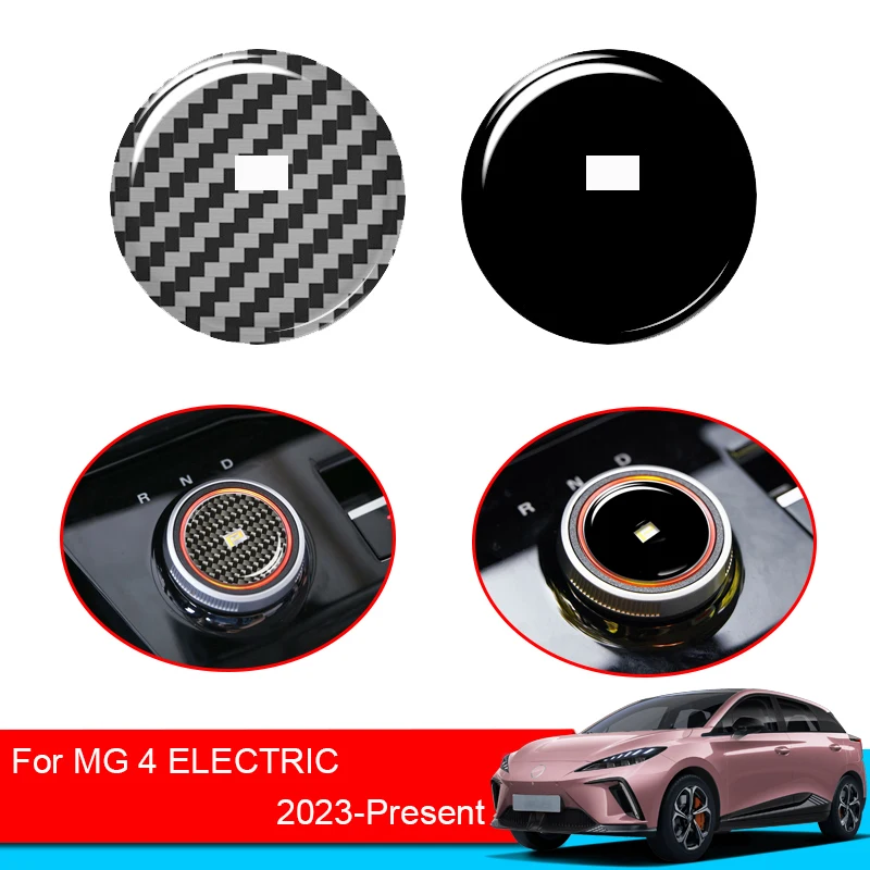

For MG 4 MULAN EV 2022-2025 Car Interior Console Gear Shift Knobs Protect Covers Knob Decorative Sticker Auto Accessories