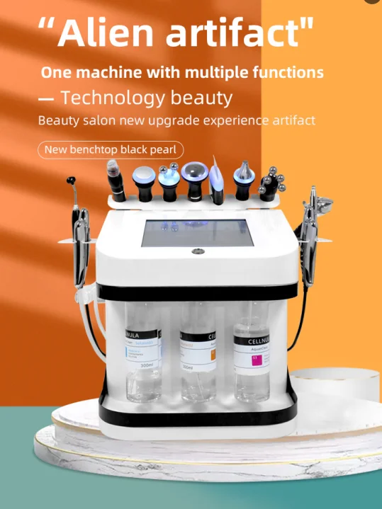 New benchtop Black Pearl 10-in-1 multi-functional skin management integrated instrument cleaning micro-grinding machine 4