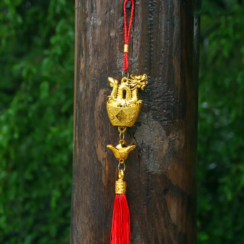 

Pendant Chinese New Year Dragon Pendant Tassel Decoration for Home Fortune Blessing Wealth Symbol Holiday Hanging Ornament New