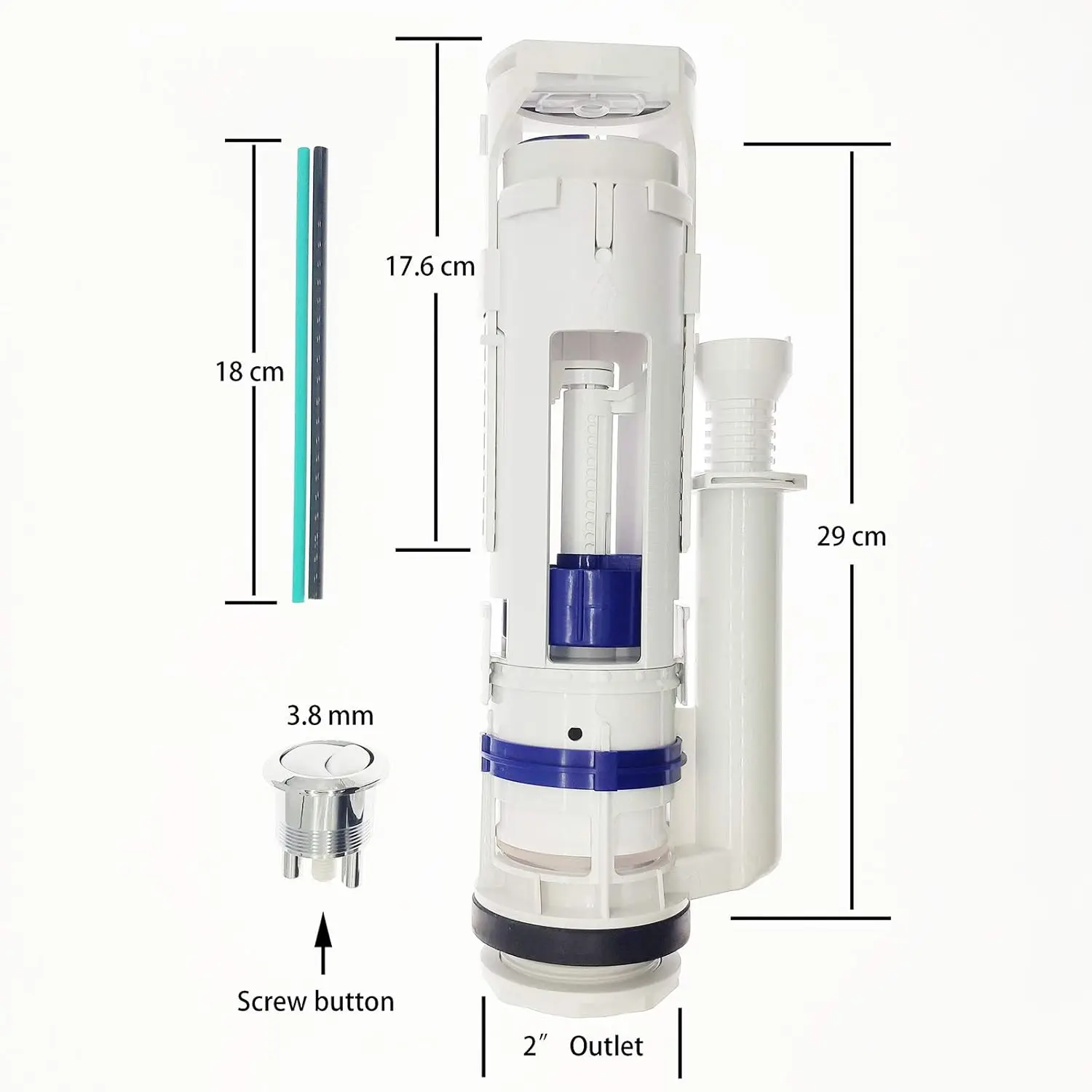 1 Dual Flush Valve Compatible with Geberit Impuls 250 Twico Toilet Cistern Outlet Valve Replacement