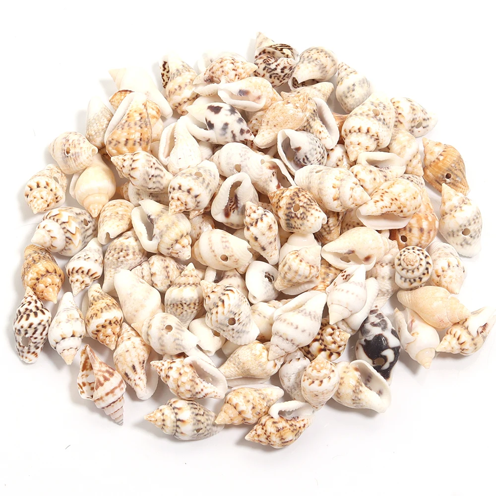 30/40/50g Natürliche Meer Blume Schnecke Shell Perlen Lose Spacer Perlen DIY Schmuck Armband Anhänger Phoen schlüssel Tasche Kette Zubehör – Detail 1
