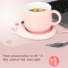 Coffee Mug Heating Pad Cup Warmer Constant Temperature Coaster USB Electric Mug Mat Set Milk Tea Water Heater Home Office Gift 3