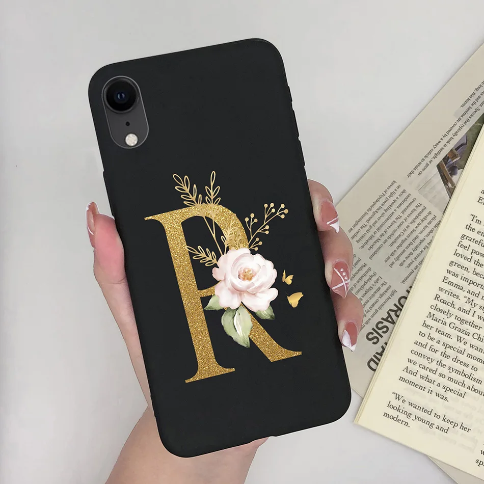 Cute Black Cat TPU Silicone Phone Case - Pretty Fashion Letters Design, Stylish Back Cover